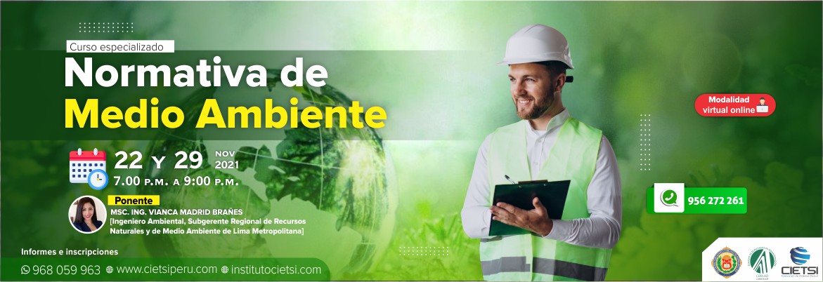 CURSO ESPECIALIZADO NORMATIVA DE MEDIO AMBIENTE 2021